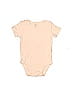Carter's 100% Cotton Solid Tan Short Sleeve Onesie 9-12 MO / 12 MO - photo 1