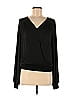Current Air 100% Polyester Black Long Sleeve Blouse Size M - photo 1