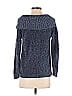 INC International Concepts Marled Tweed Blue Sweatshirt Size XS - photo 2