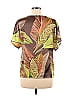 Paz Torras 100% Polyester Brown Short Sleeve Blouse Size EU 44 / US 14 - photo 2
