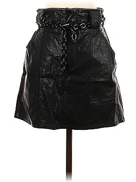 Signature Faux Leather Skirt (view 1)