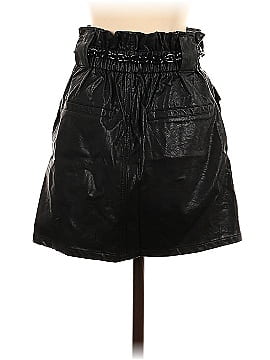 Signature Faux Leather Skirt (view 2)