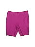 So Slimming by Chico's Solid Purple Khaki Shorts Size Lg (2) - photo 1