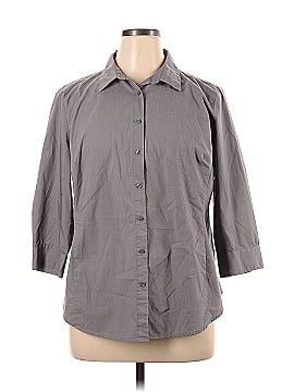 Worthington 3/4 Sleeve Button-Down Shirt (view 1)