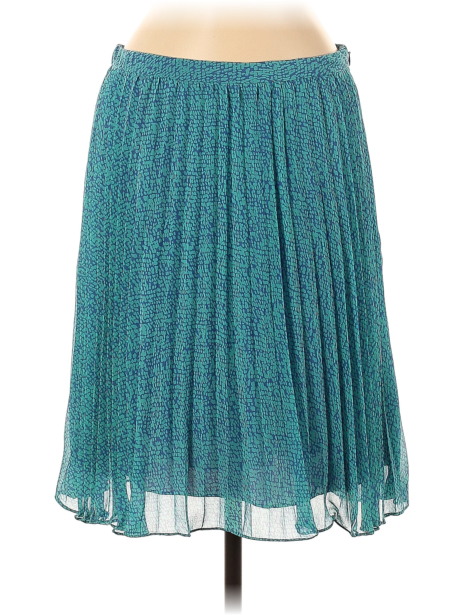 L.K. Bennett 100% Polyester Marled Teal Formal Skirt Size 8 - 68% off ...