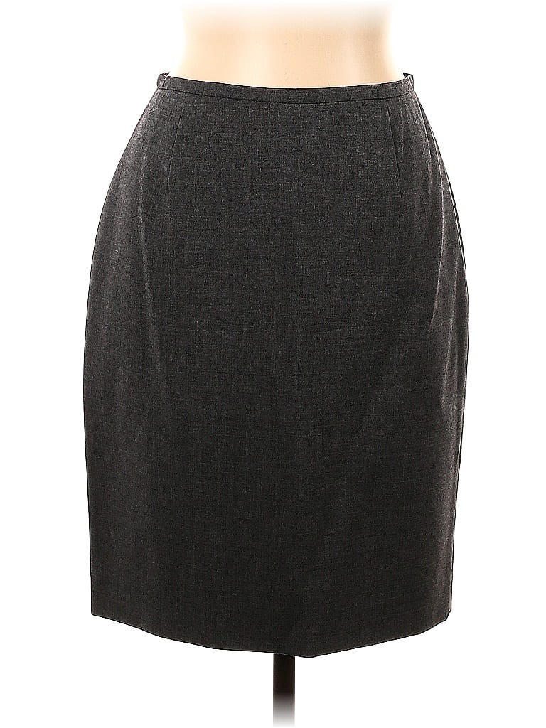 Pre-owned Ann Taylor Casual Skirt In Gray