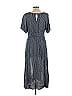Hayden 100% Rayon Marled Gray Casual Dress Size L - photo 2