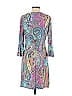 Tommy Hilfiger Paisley Baroque Print Teal Casual Dress Size 4 - photo 2