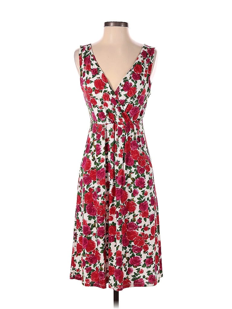 Garnet Hill Floral Motif Floral Red Casual Dress Size S - 33% off | ThredUp