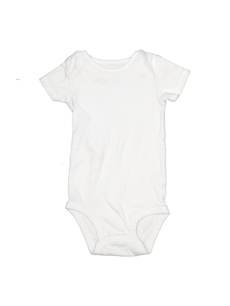 Click to view more detailed imagery on our partner's website Pre-owned Carter's Babies' Short Sleeve Onesie In White