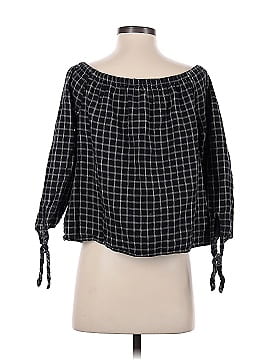 Madewell Plaid Off-the-Shoulder Top (view 2)