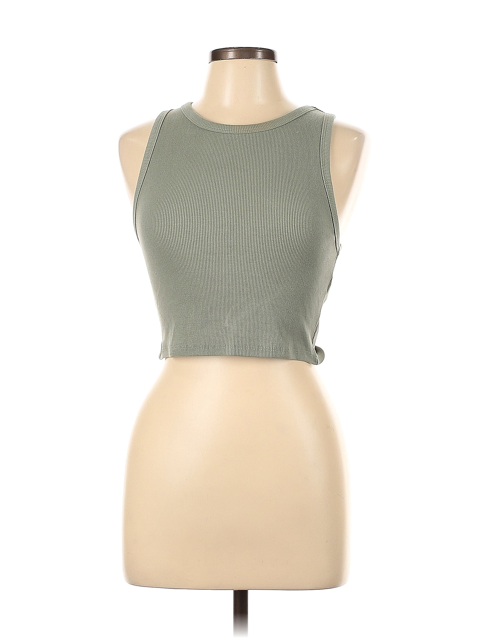 Zara Green Tank Top Size L - 18% off | ThredUp