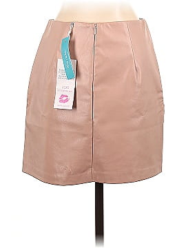 Buddy Love Faux Leather Skirt (view 2)