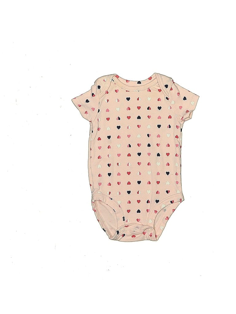 CARTER'S Pre-owned Babies' Short Sleeve Onesie In White