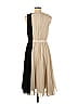 Halston Heritage 100% Polyester Color Block Tan Casual Dress Size 6 - photo 2