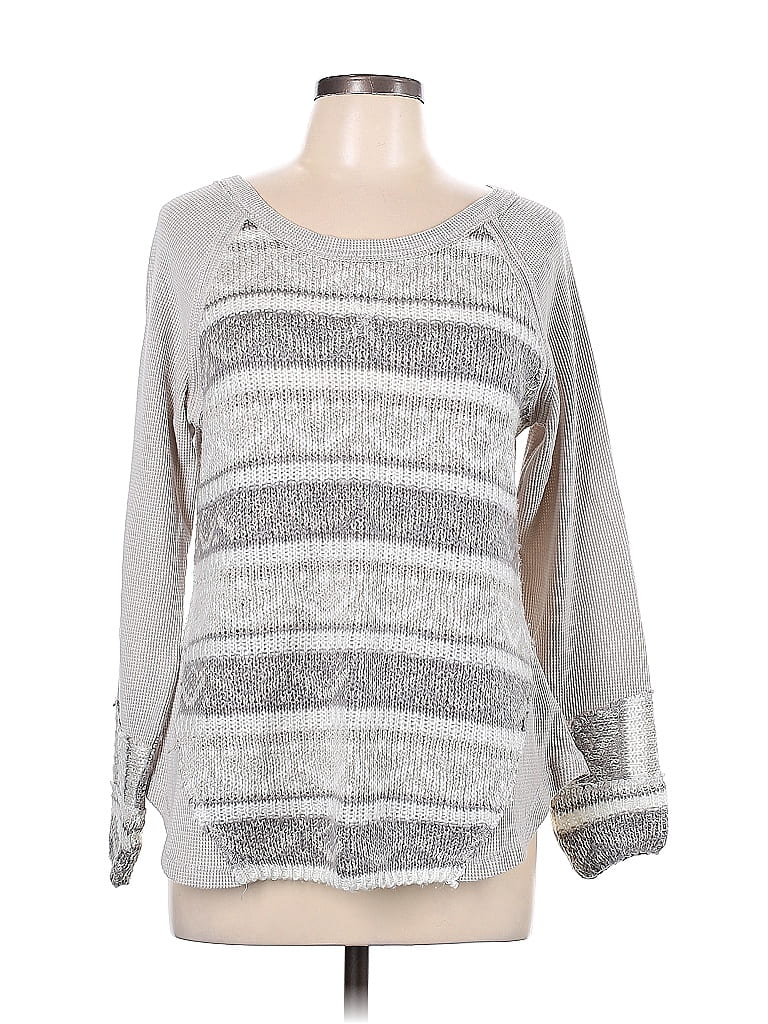 Ruff Hewn Gray Pullover Sweater Size L - photo 1