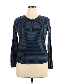 James Perse Long Sleeve Henley (view 1)