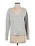 Banana Republic Marled Tweed Silver Pullover Sweater Size M - photo 1