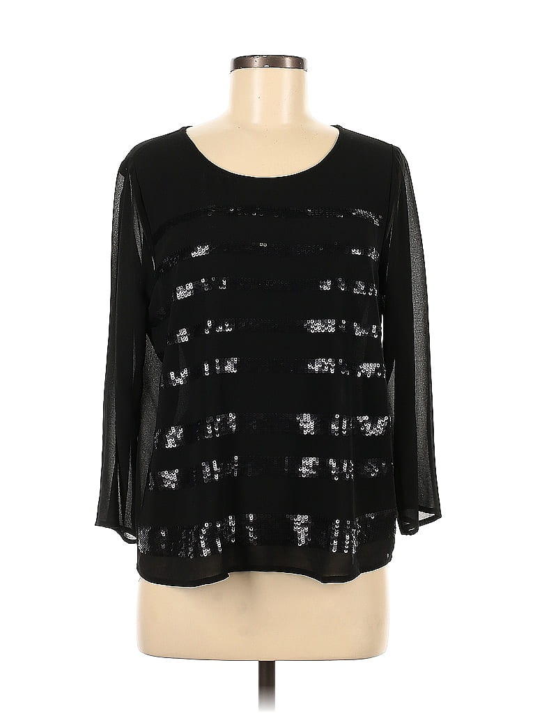 Pre-owned Ro & De Long Sleeve Blouse In Black