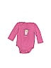 Baby Gap 100% Cotton Pink Long Sleeve Onesie Size 18-24 mo - photo 1
