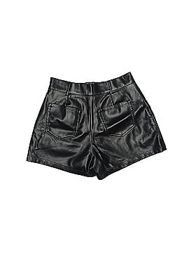 Just Fab Faux Leather Shorts (view 2)