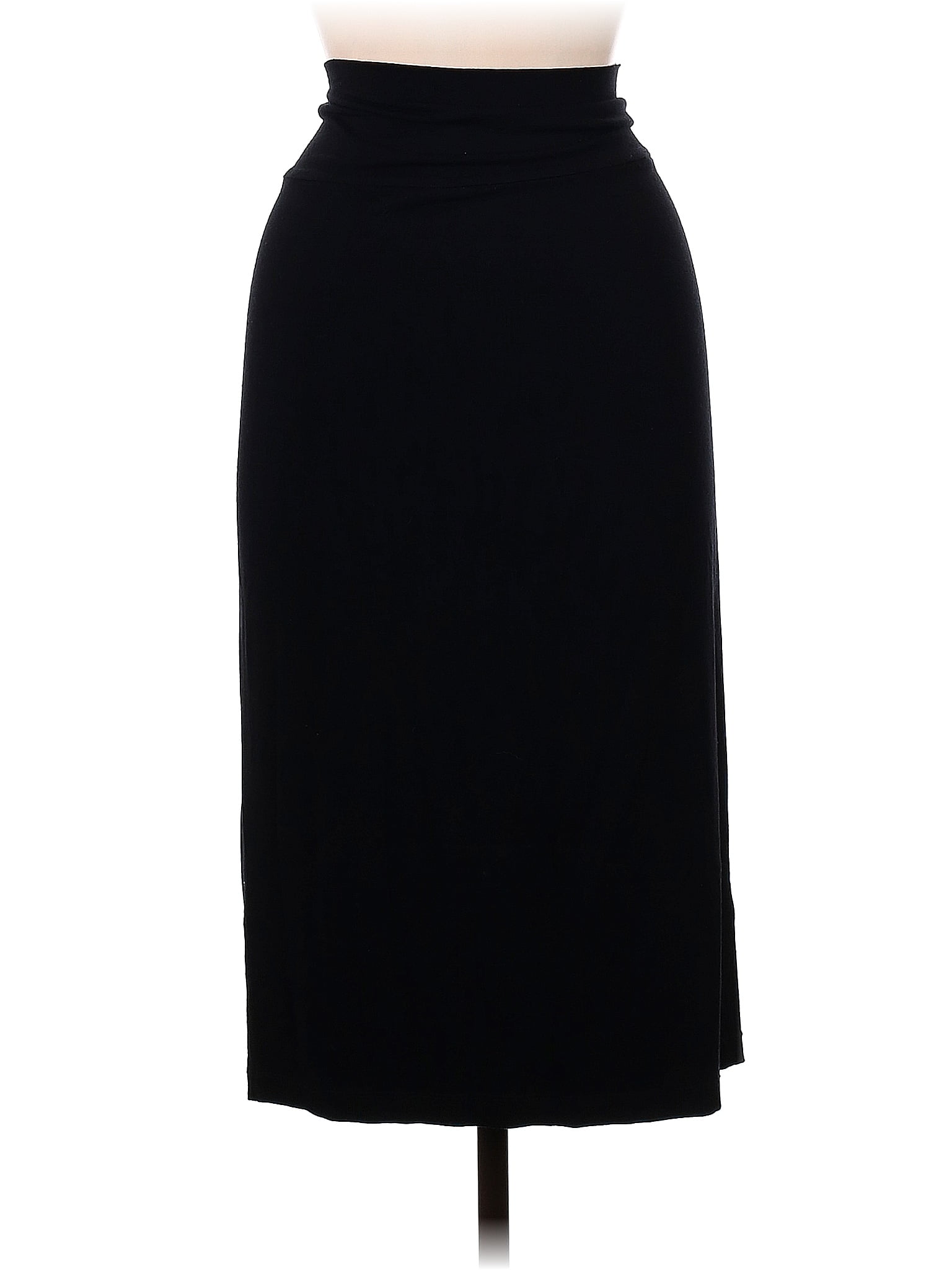 Eileen Fisher Solid Black Casual Skirt Size M - 77% off | ThredUp