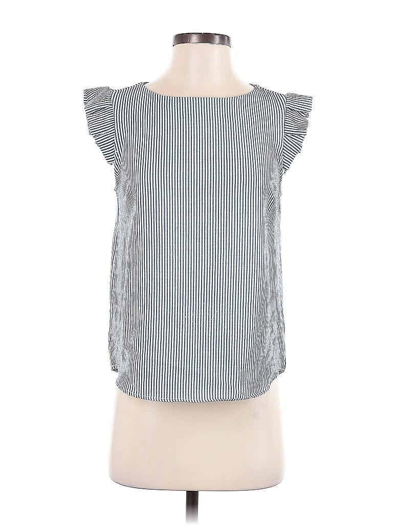 Monteau Blue Short Sleeve Blouse Size 5 - photo 1