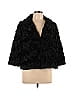 an original MILLY of New York Black Faux Fur Jacket Size 10 - photo 1