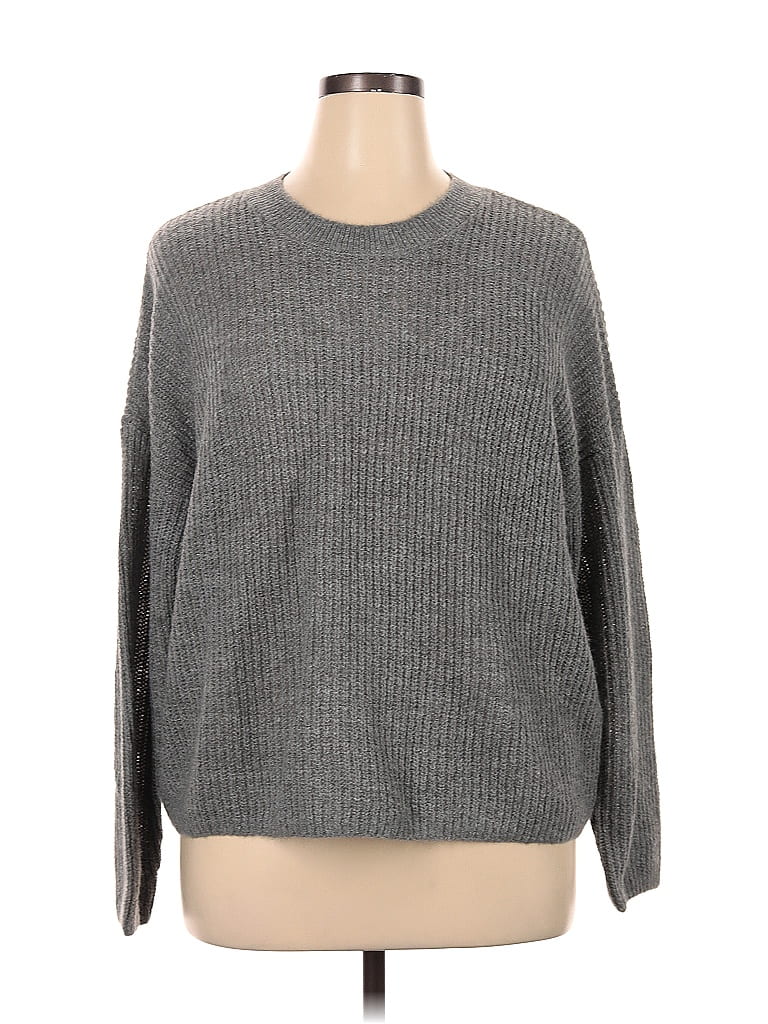 Madewell Solid Gray Sweatshirt Size XL - photo 1