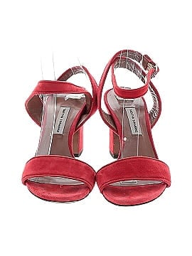 Tabitha Simmons Leticia Suede Block-Heel Sandals (view 2)