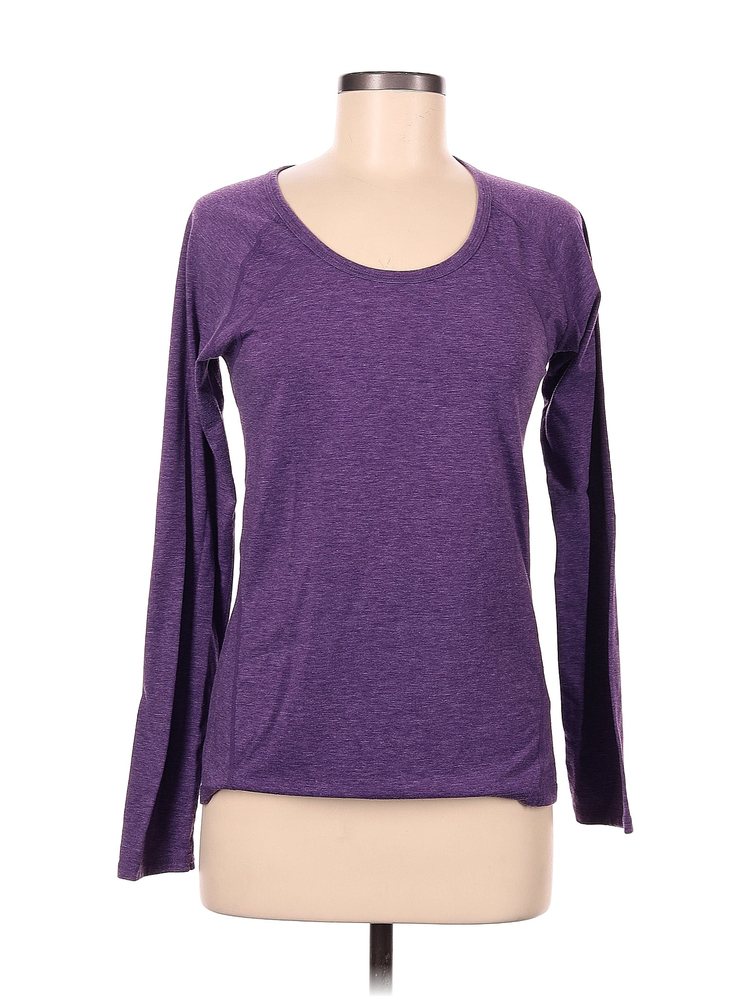 Z by Zella Solid Purple Long Sleeve T-Shirt Size M - 65% off | ThredUp