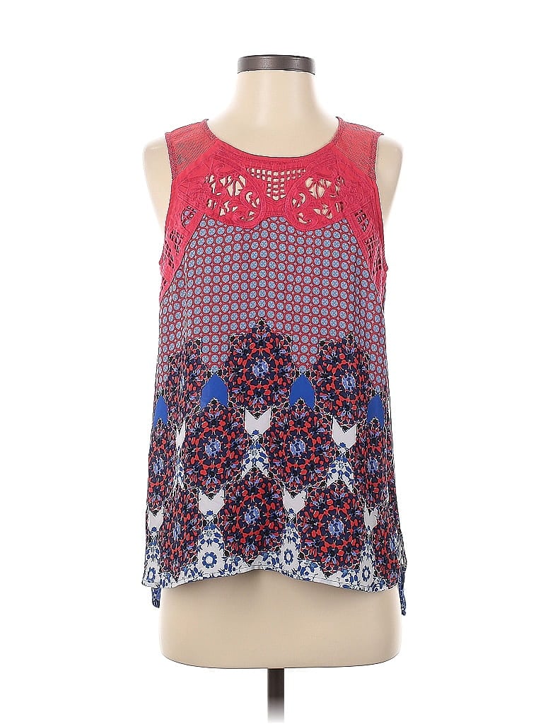 Click to view more detailed imagery on our partner's website Pre-owned Pale Sky Sleeveless Blouse In Red