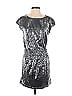 Angels Marled Silver Cocktail Dress Size S - photo 1