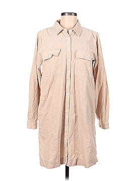 Madewell Corduroy Long-Sleeve Mini Shirtdress (view 1)