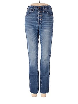 Madewell Tall 10" High-Rise Skinny Crop Jeans: Button-Front TENCEL&trade; Denim Edition (view 1)