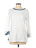 Nautica 100% Cotton White Long Sleeve T-Shirt Size L - photo 1
