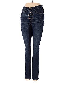 Madewell 9" Mid-Rise Skinny Jeans in Hayes Wash: Button-Front Edition (view 1)