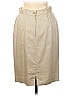 Valentino Miss V Solid Jacquard Chevron-herringbone Brocade Tan Casual Skirt Size 42 (IT) - photo 2