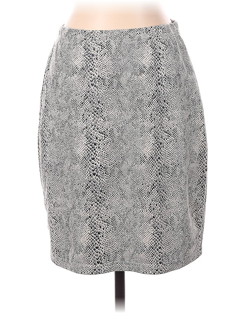 Pre-owned Ny & C Formal Skirt In Gray