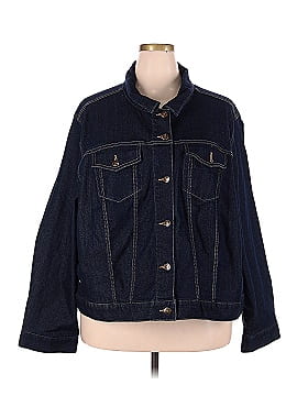 Woman Within Denim Jacket (view 1)