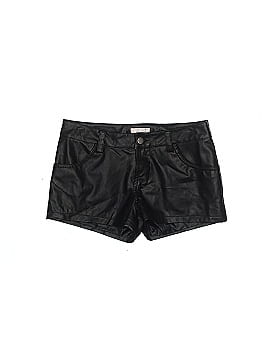 LUSTRE Faux Leather Shorts (view 1)