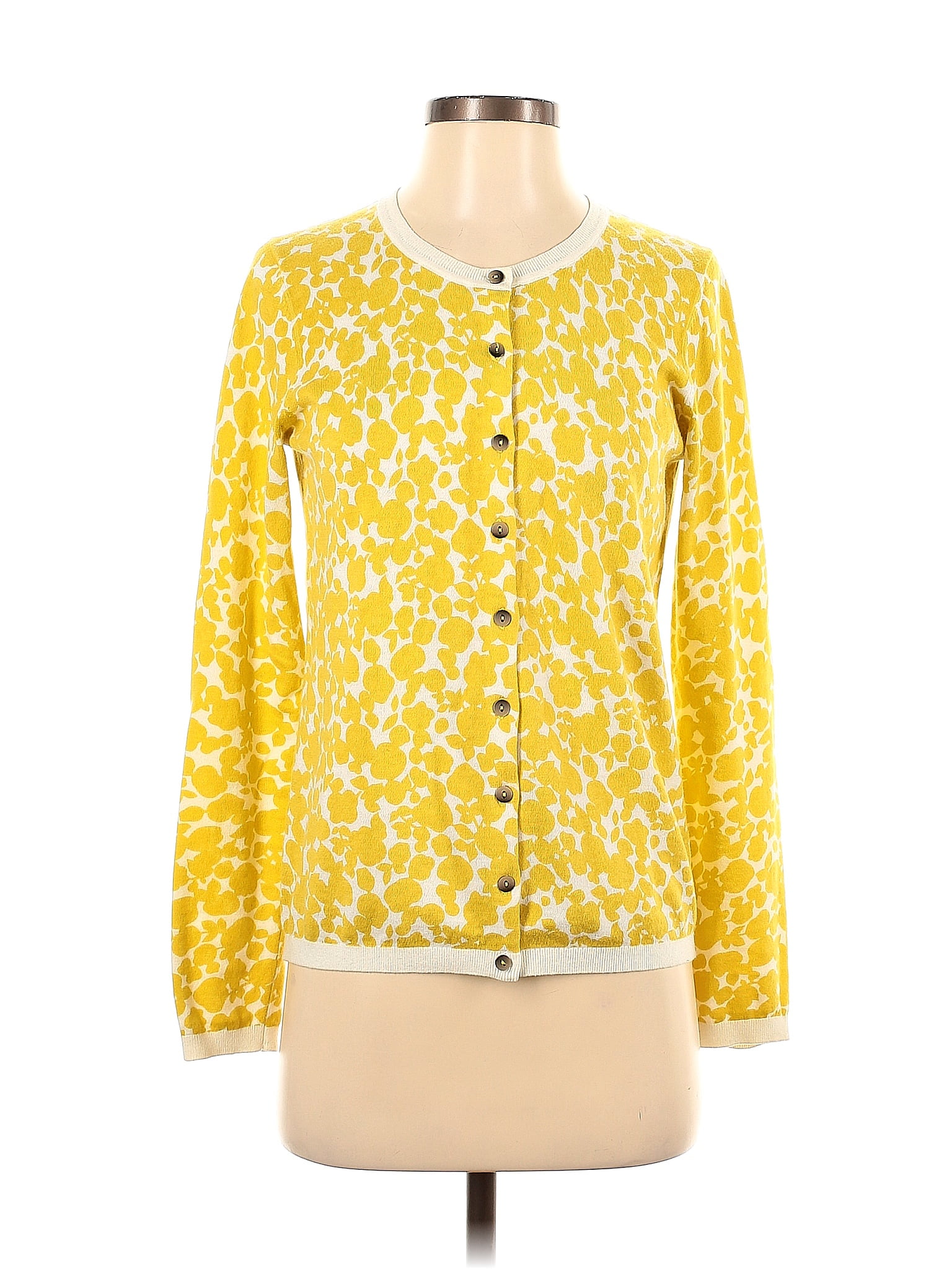 Boden Yellow Cardigan Size S - 73% off | ThredUp