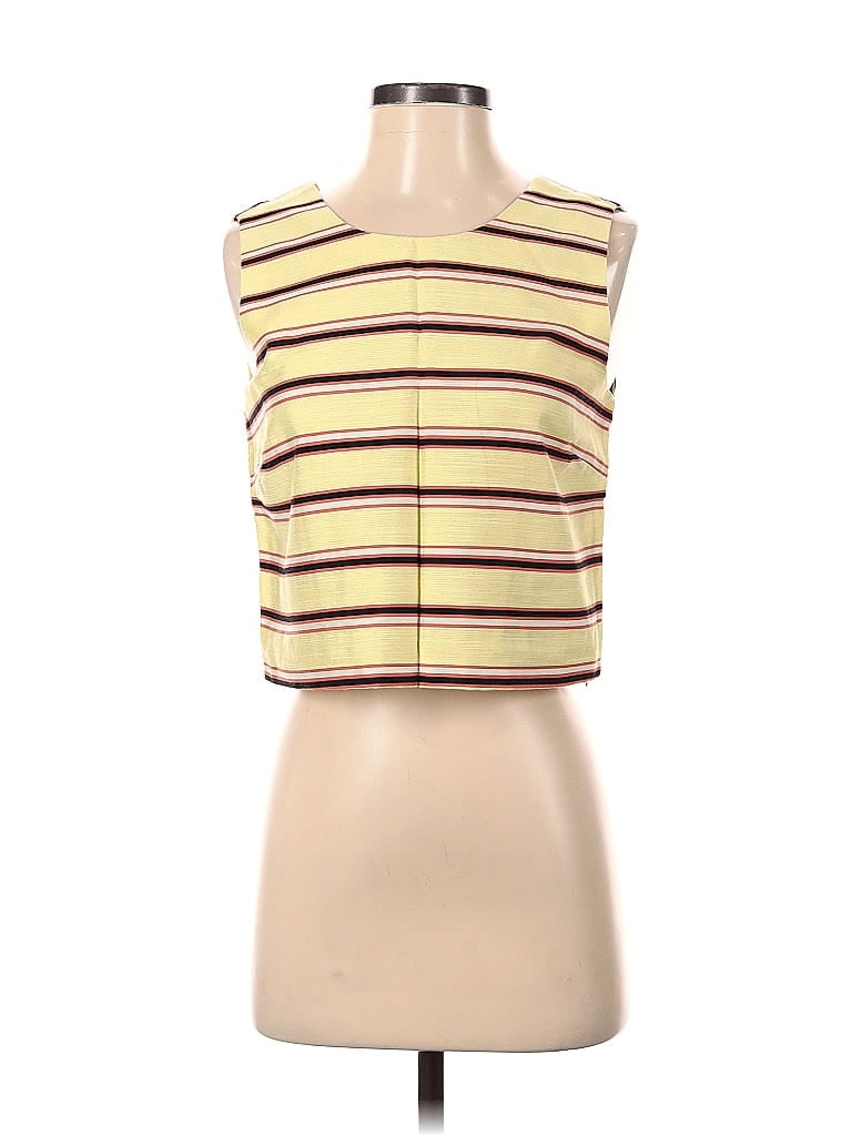 Pre-owned Maison Scotch Sleeveless Top Yellow Halter Neckline Tops