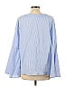 Philosophy Republic Clothing 100% Cotton Blue Long Sleeve Blouse Size L - photo 2