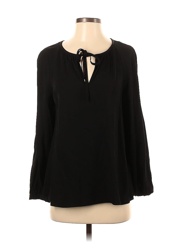 Click to view more detailed imagery on our partner's website Pre-owned Club Monaco Long Sleeve Blouse In Black