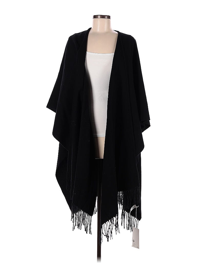 Cos 100% Lana Wool Black Wrap One Size - photo 1