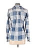 Current/Elliott 100% Cotton Argyle Checkered-gingham Blue Long Sleeve Button-Down Shirt Size Sm (1) - photo 2