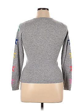 Aqua Cashmere Pullover Sweater (view 2)