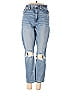 American Eagle Outfitters Tortoise Hearts Blue Jeans Size 2 - photo 1