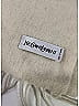 Yves Saint Laurent 100% Wool Ivory Scarf One Size - photo 2